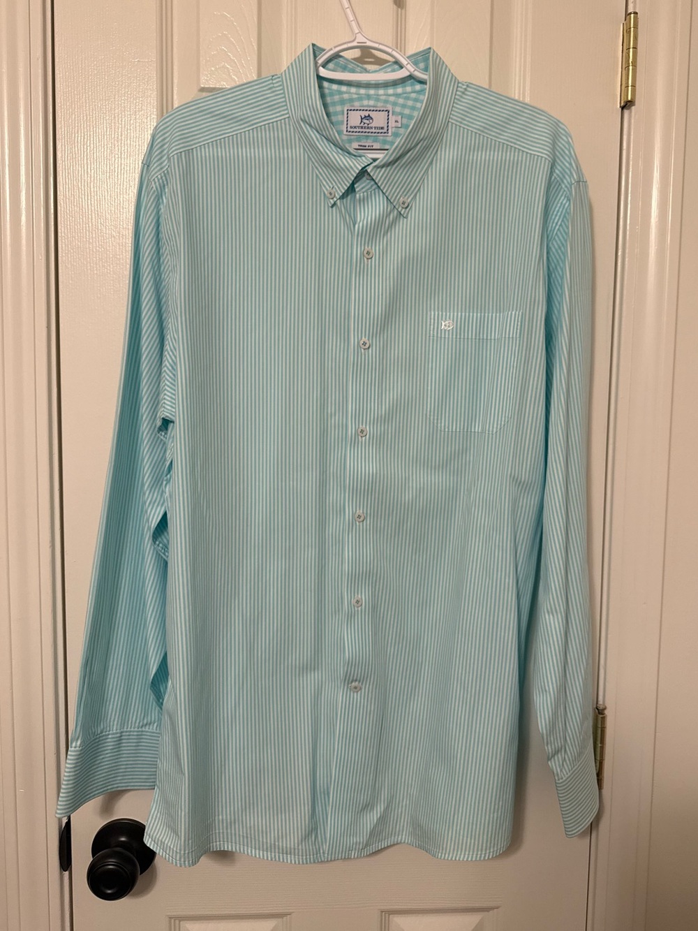 Southern Tide Men's Mint Green Striped Button-Down Shirt